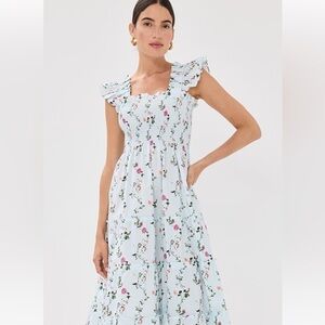 Ec Ellie nap Dress in pond floral, size xxs